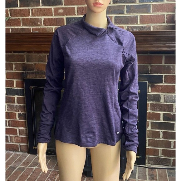 Layer 8 Women's Athletic Performance Top Long Sleeve Purple Size M Quick Dry - Picture 13 of 13